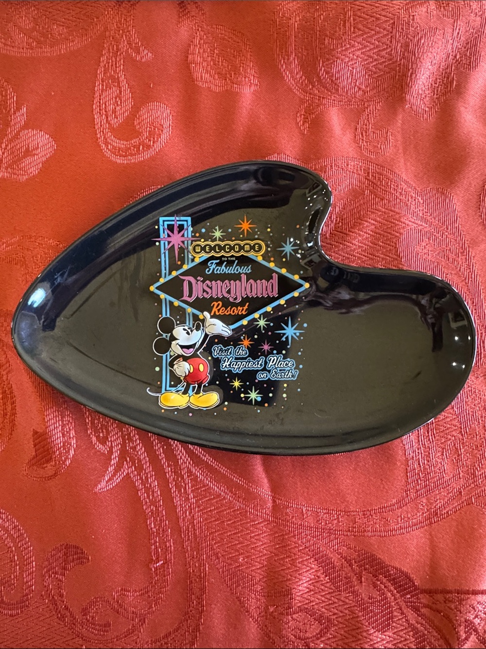 Disneyland Resort Mickey Trinket Dish with Colorful Disneyland Sign